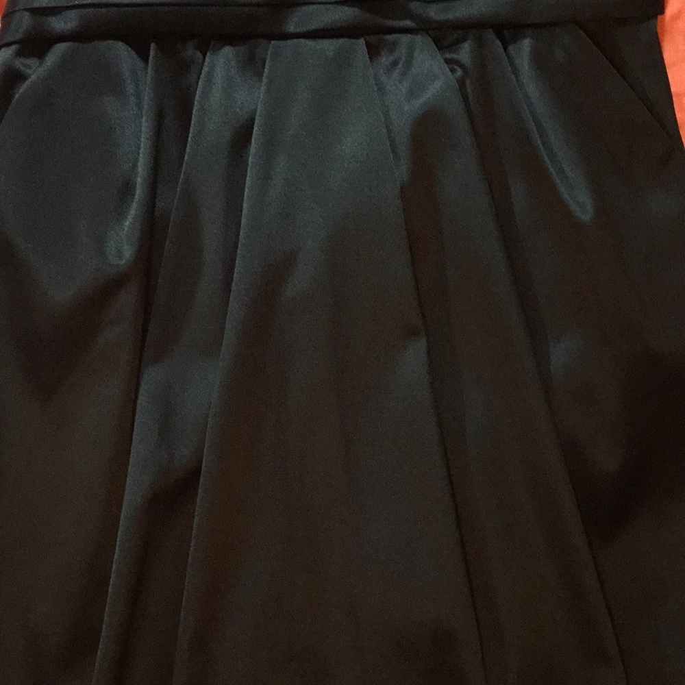 Black Formal Strapless Mini Dress with Bow Size 13 - Picture 6 of 10